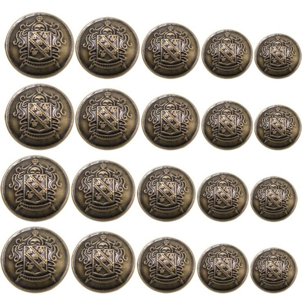 17 Vintage Clothing Buttons Snap Buttons Replacement Metal Clothes sewing